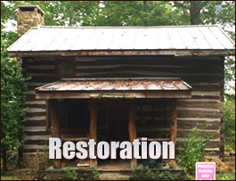 Historic Log Cabin Restoration  Woodland, North Carolina